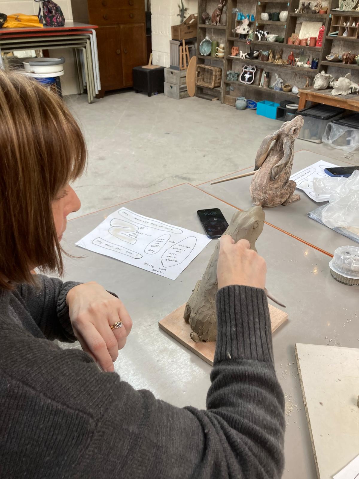 Full Day Ceramic Hare Workshop (Sun 5th Oct)