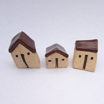 Maroon Roofed Houses
