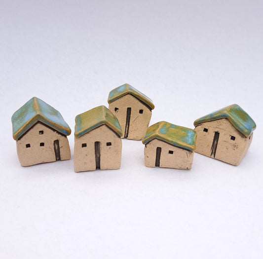 Green/Light Blue Roofed Houses