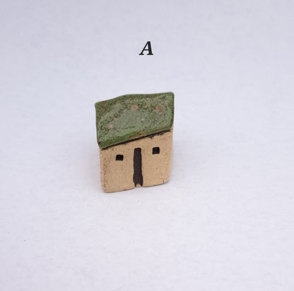 Khaki Green Roofed Houses