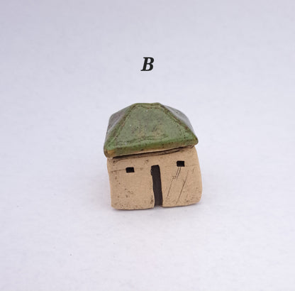Khaki Green Roofed Houses