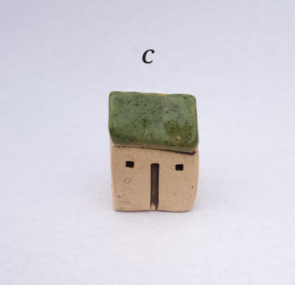 Khaki Green Roofed Houses